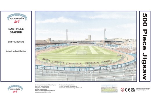 Eastville Stadium Fine Art Jigsaw Puzzle - Bristol Rovers FC Eastville Stadium Fine Art Jigsaw Puzzle - Bristol Rovers FC